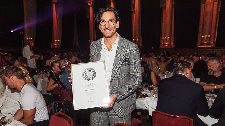 Niklas Najafi Kristensen, founder of Najell, received the Growth Rings in Silver for the global award Founder of the Year category Small Size Companies at the Founders Awards Gala on September 19.