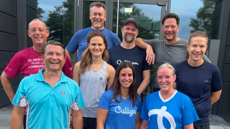 Community Run als Vorbereitung auf den großen Firmenlauf Firmenpuls Neuss - Culligan als Wassersponsor