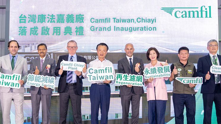 Camfil Opens the World's Largest AMC Air Filter Regeneration Service Center in Chiayi, Taiwan