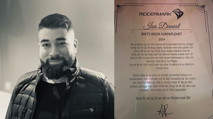 Isa Danial vann årets bästa kundnöjdhet
