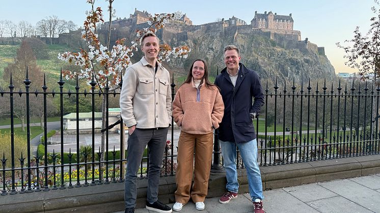 Bengt Dahlgrens meadrbetare på plats, David Ronstad, Cecilia Wetterqvist och Axel Mossberg