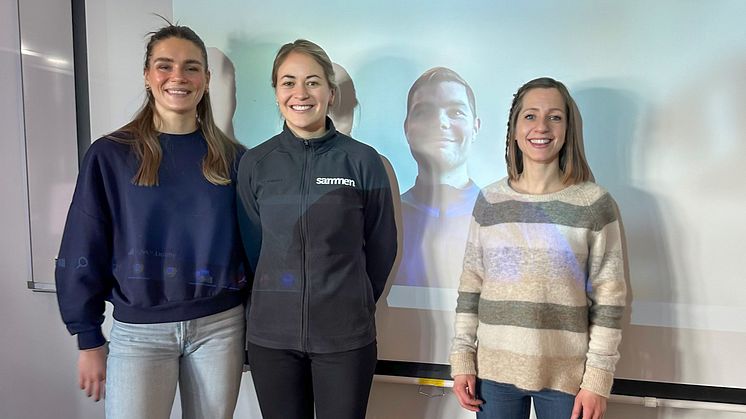 Prosjektansvarlige fra de ulike samskipnadene. F.v: Oda Ottersen (Tromsø/Norges Arktiske Studentsamskipnad), Katrine Viktoria Hole (Bergen/Sammen), Sigve Bakken Bolme (Trondheim/Sit, værfast på Værnes) og Inger-Mari Dale-Western (Kristiansand/Sia).
