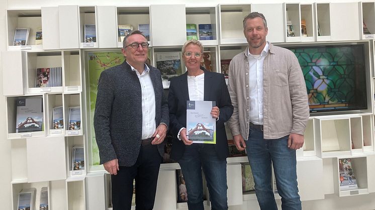 Vorstellung des neuen kultur-touristischen Konzepts von den HMT-Geschäftsführern Harald Wanger und Dennis Andres sowie Martina Harms (Erste Stadträtin der Stadt Hameln)