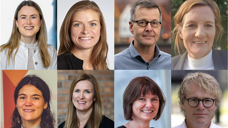 Øverst fra venstre: Emilie Marley, Kia Kriens ﻿Haavi, Per F. Jørgensen, Pia Kruse, Jenny Josefine Holen, Kjersti Folvik, Trine Dyrstad Pettersen og Steinar Skjerdingstad