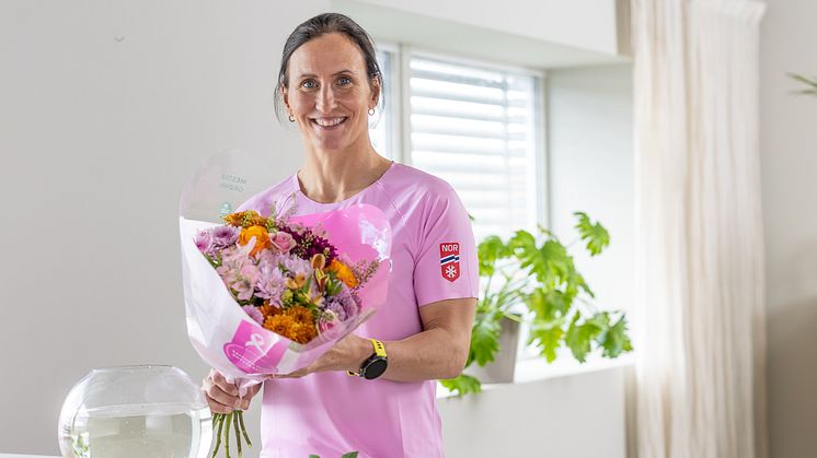 Marit Bjørgen er glad for at hun kan være med på å skape oppmerksomhet rundt Rosa sløyfe-aksjonen.