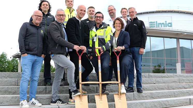 Första spadtaget till nytt storkök på Elmia