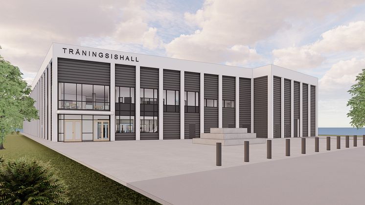Så kommer träningsishallen se ut