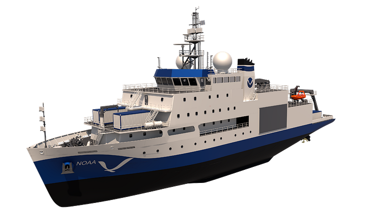 The NOAA’s new charting and mapping vessels will feature marine scientific and oceanographic handling systems from Kongsberg Discovery and deck machinery from Kongsberg Maritime