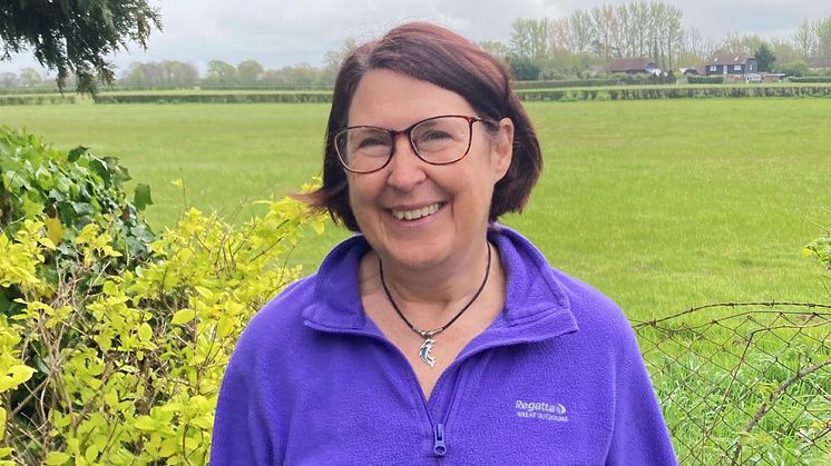 Back on track: Jo had feared she would never be able to enjoy country walks after her stroke