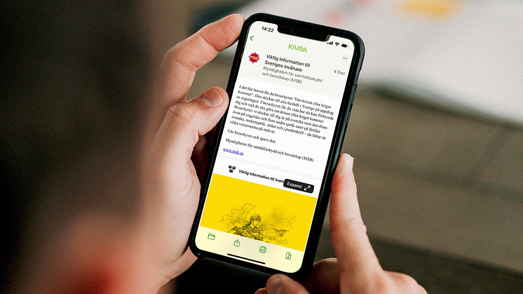 Krisberedskap – snart i Kivra