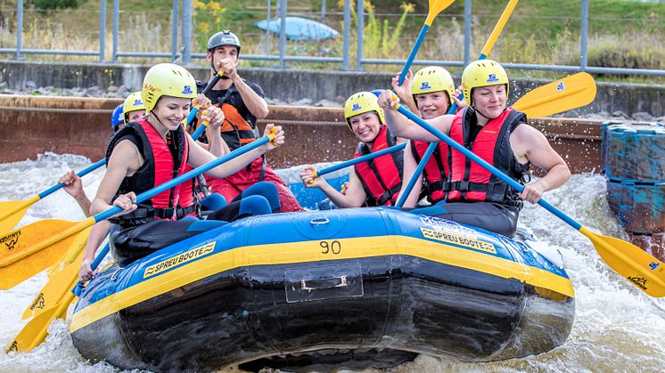 Wildwasser-Rafting im Kanupark Markkleeberg