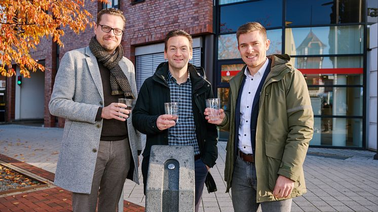 v. l. n. r. Frank Glaubitz, Malte Losert und Janis Habdank