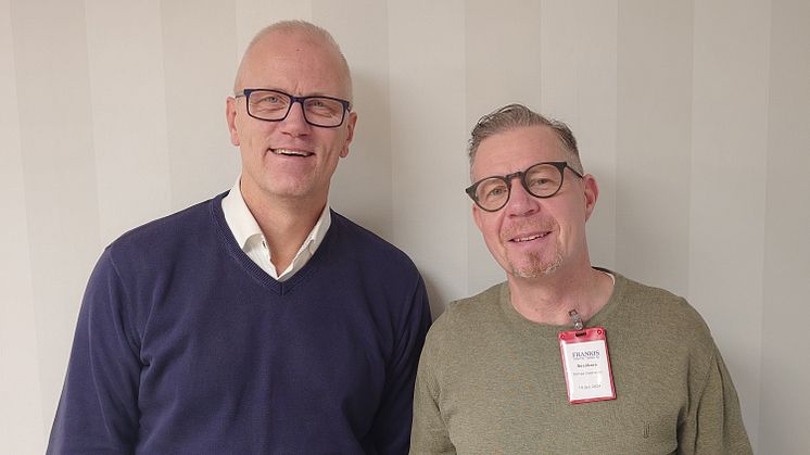  Fredrik Liljegren (VD) och Tomas Svensson (tidigare ägare till Frankis)
