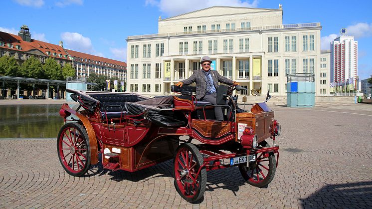 eKutsche Leipzig auf dem Augustusplatz