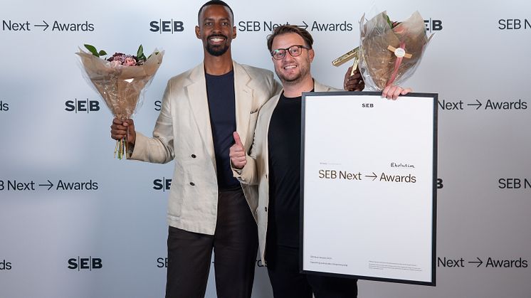 Ekolution vinner SEB Next Awards  för kategorin Transformation - "Driver grön omställning" 