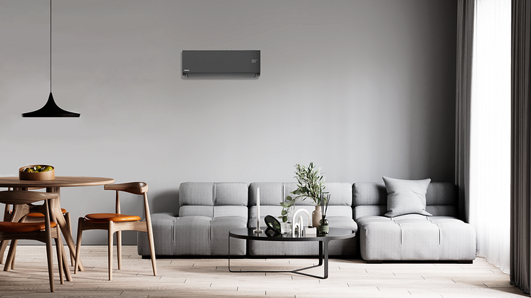 Luftvärmepump med hög kapacitet och modern design