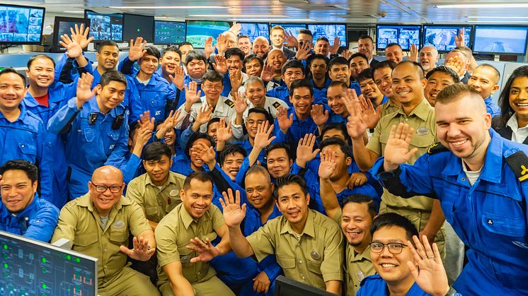 Engine team on board Fred. Olsen Cruise Lines' Balmoral