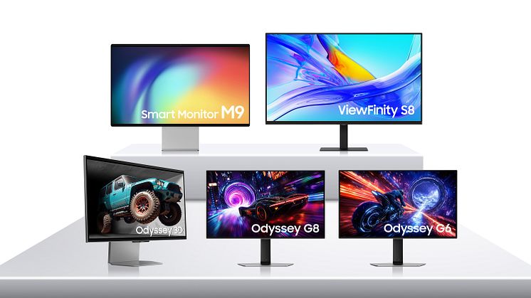 Samsungs nya skärmar för 2025 introducerar AI-funktioner, ökad spelprestanda och produktivitet på CES