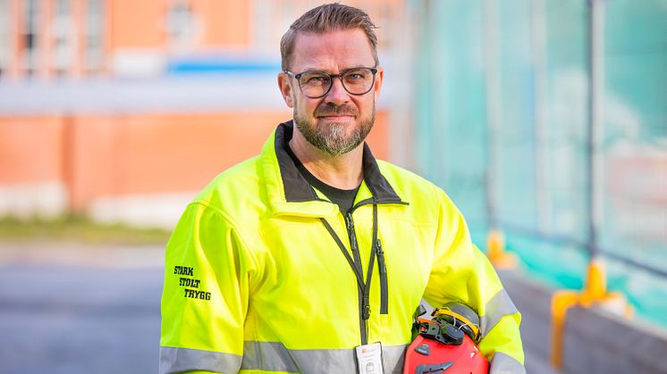 Kim Söderström, Byggnads förbundsordförande och nyvald ordförande i Riksbyggens styrelse. Fotograf Terese Perman