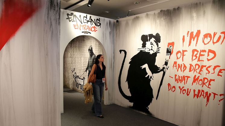 Blick in die Ausstellung "House of Banksy" in Leipzig - Foto: Andreas Schmidt
