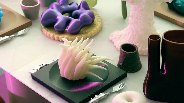 A reworked version of the interactive installation "The Liminal Eatery" is exhibited. Photo: Carl Ander, the photo has been cropped.