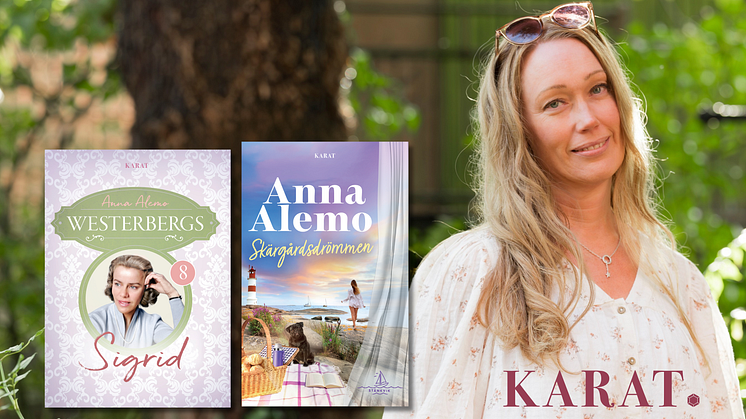Storsäljande feelgoodförfattaren Anna Alemo släpper två nya titlar