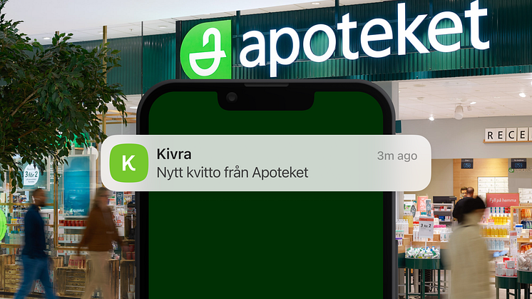 Apoteket lanserar digitala kvitton via Kivra 