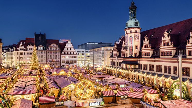 Leipziger Weihnachtsmarkt vor dem Alten Rathaus