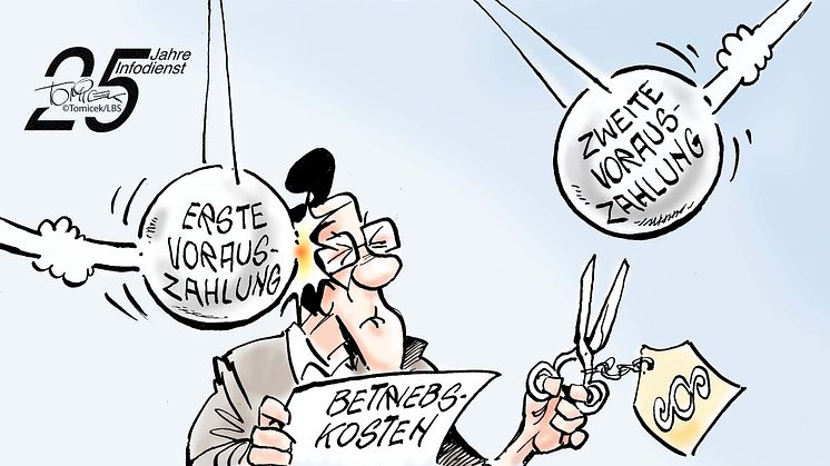 Vorauszahlung nicht ständig ändern