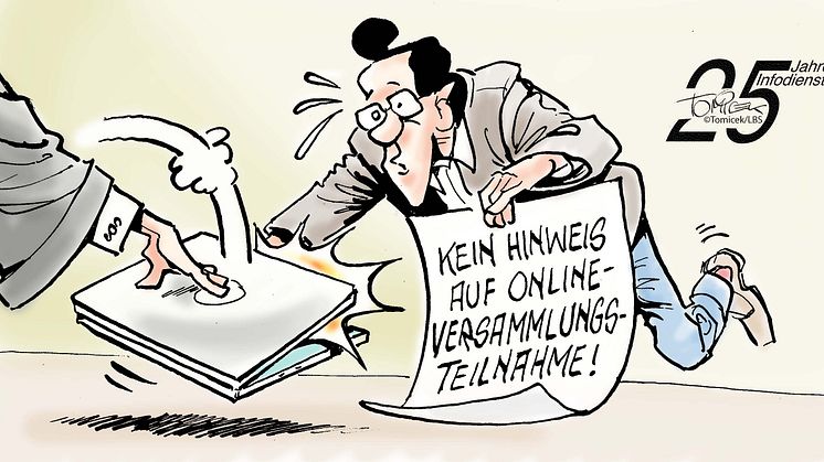 Nur virtuell dabei