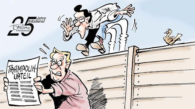 Trampolin als Ausguck