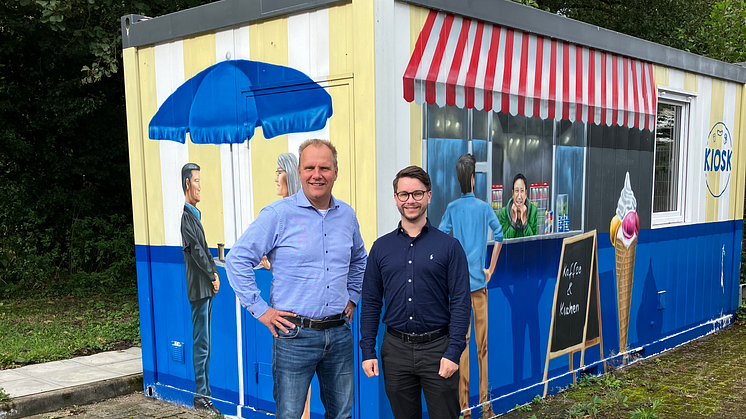 Neuer Technikleiter im Kreis Pinneberg: Joshua Klande (r.) wird Nachfolger von Marcus Bumann am Standort Uetersen von SH Netz.