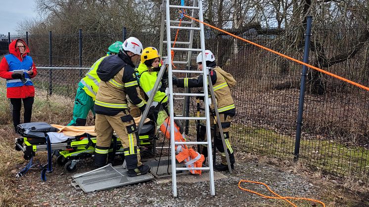 Landskrona Energi tog initiativ till samverkansövningar i fjärrvärmekammare
