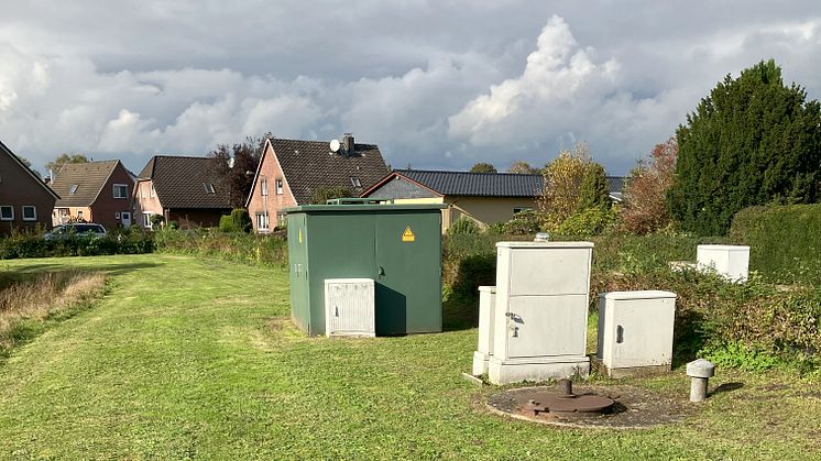 Die alte Ortsnetzstation im Neuenkampsweg 17 wird gegen eine digitale getauscht.