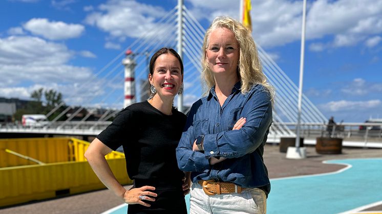 Stena Fastigheter på plats i samtalen i Almedalen - Anna Haraldsson Jensen, Hållbarhetsansvarig på Stena Fastigheter, Sofia Lagerblad, Chef affärsutveckling på Stena Fastigheter i Malmö