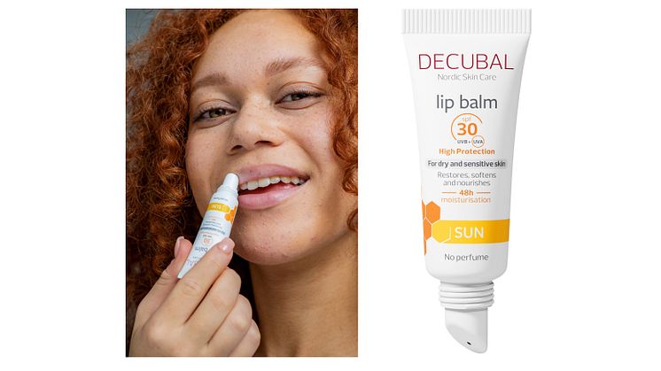 Nyhet! Decubal Lip Balm SPF30 – skyddar mot solens strålar och vårdar den känsliga huden på läpparna