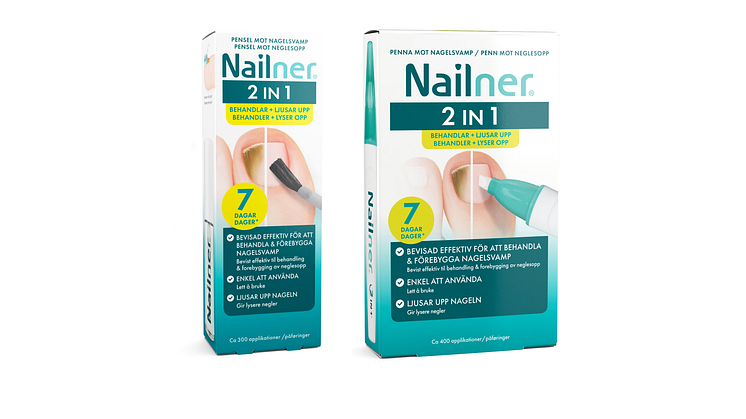 Vårtips för fina naglar! Nailner 2in1 behandlar nagelsvampen med synliga resultat på 7 dagar 
