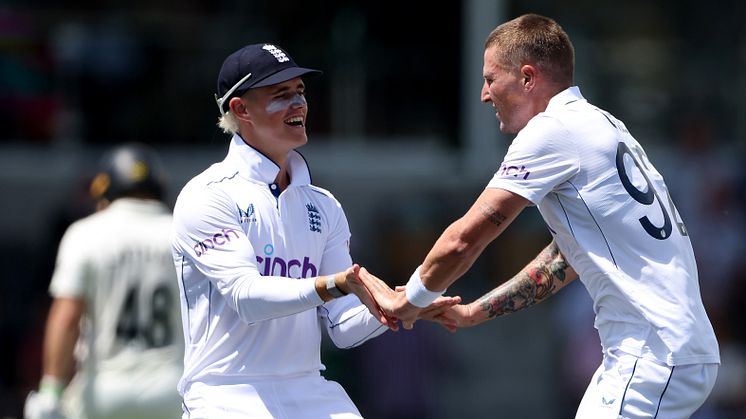 Jacob Bethell (left) and Brydon Carse earn upgrades on their central contracts. (Getty Images)
