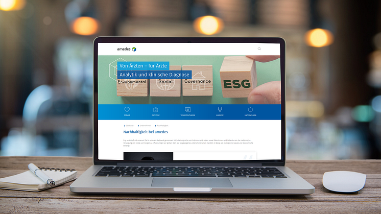 Ab sofort finden Interessierte auf der amedes-Webseite eine eigene Rubrik „Nachhaltigkeit“.