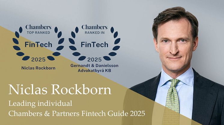 Niclas Rockborn – leading individual in Chambers 2025 FinTech guide