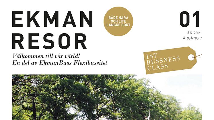 EkmanResor Ist Bussness Class resekatalog nr. 01 2021