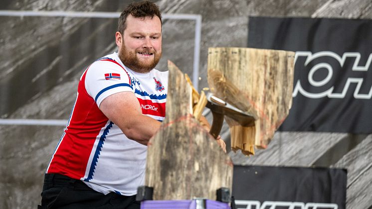Vebjørn Sønsteby og det norske landslaget er klare for en ny sesong med TIMBERSPORTS®. 