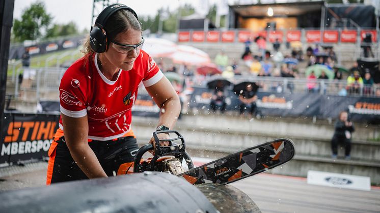 Danske Felixia Banck bland verdens ti bedste i TIMBERSPORTS®.