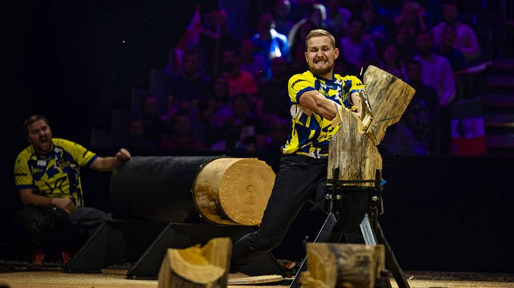 Under fredagskvällen 8 november gick lagtävlingen i VM i extremsporten TIMBERSPORTS®. Svenskarna tog hem ett nordiskt rekord, men trots en stark insats räckte det inte till en pallplacering. 