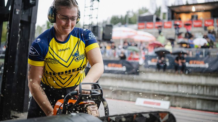 Tove Njåstad nia i världen på TIMBERSPORTS®.