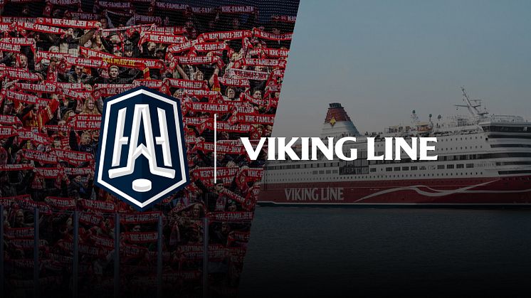 Viking Line blir officiell partner till HockeyAllsvenskan. Bildmontage: HockeyAllsvenskan