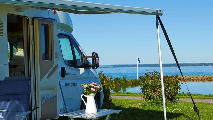 Antalet gästnätter på Sveriges campingplatser ökade till 16,7 miljoner under 2024.  Foto: Anna Hult (bild fri att använda)