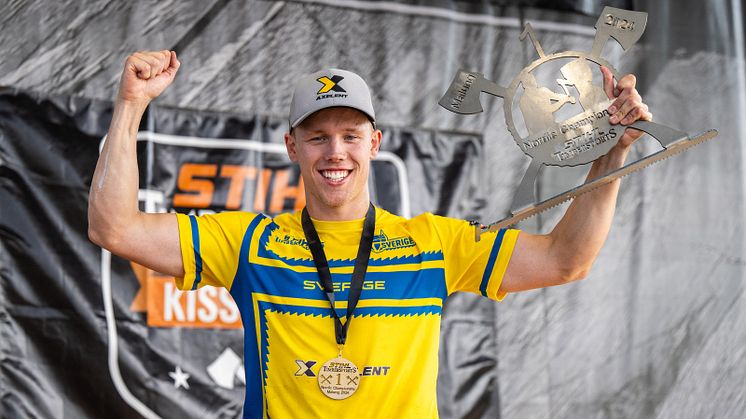 Ferry Svan är efter lördagens tävling återigen nordisk mästare i TIMBERSPORTS, och därmed Sveriges representant på VM den 8-9 november.