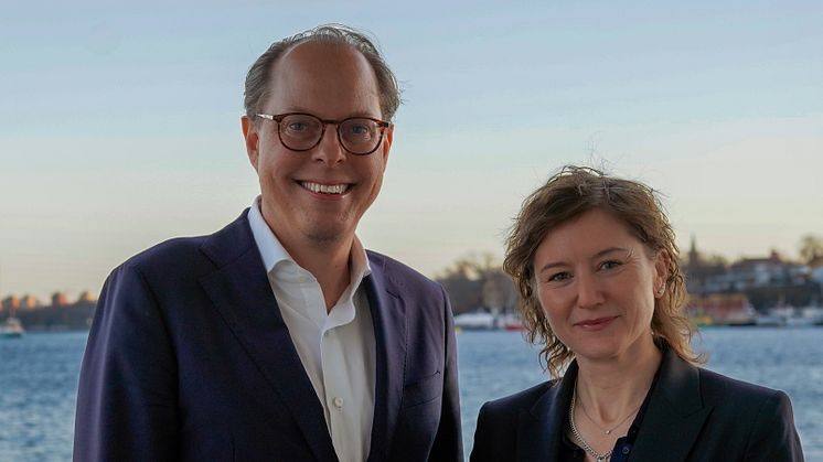 Henrik Nobel och Wendela Hårdemark, nya partners på Bird & Bird. Foto: Katarina Dalunde