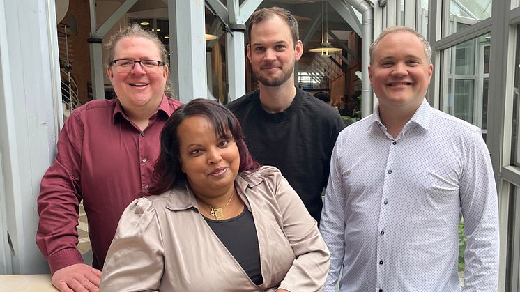 Daniel Hagman, Daniel Swahn, Olle Hellman och Erika Hellman från DynamicTime.